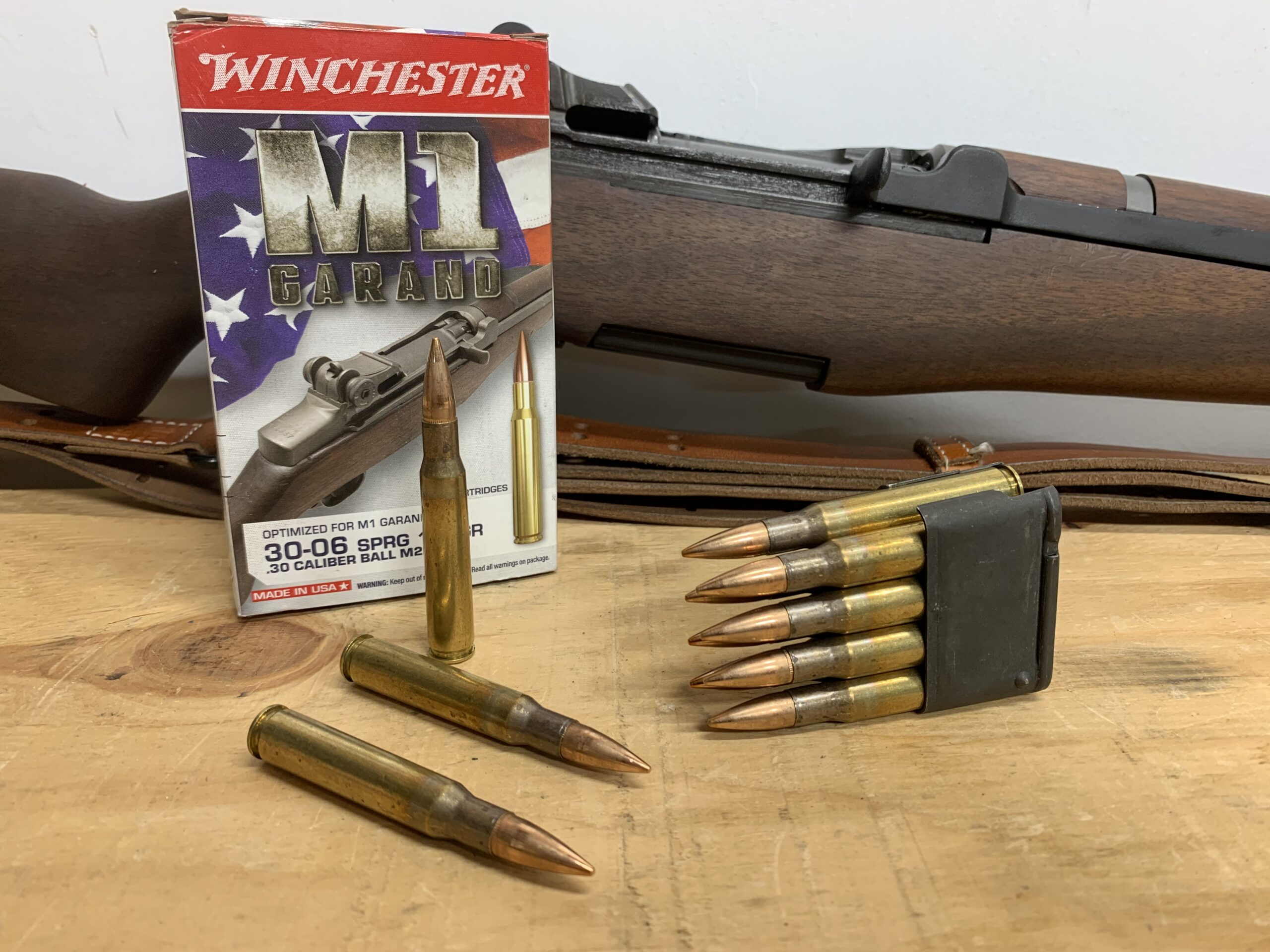 Winchester m2 ball ammo for the M1 Garand