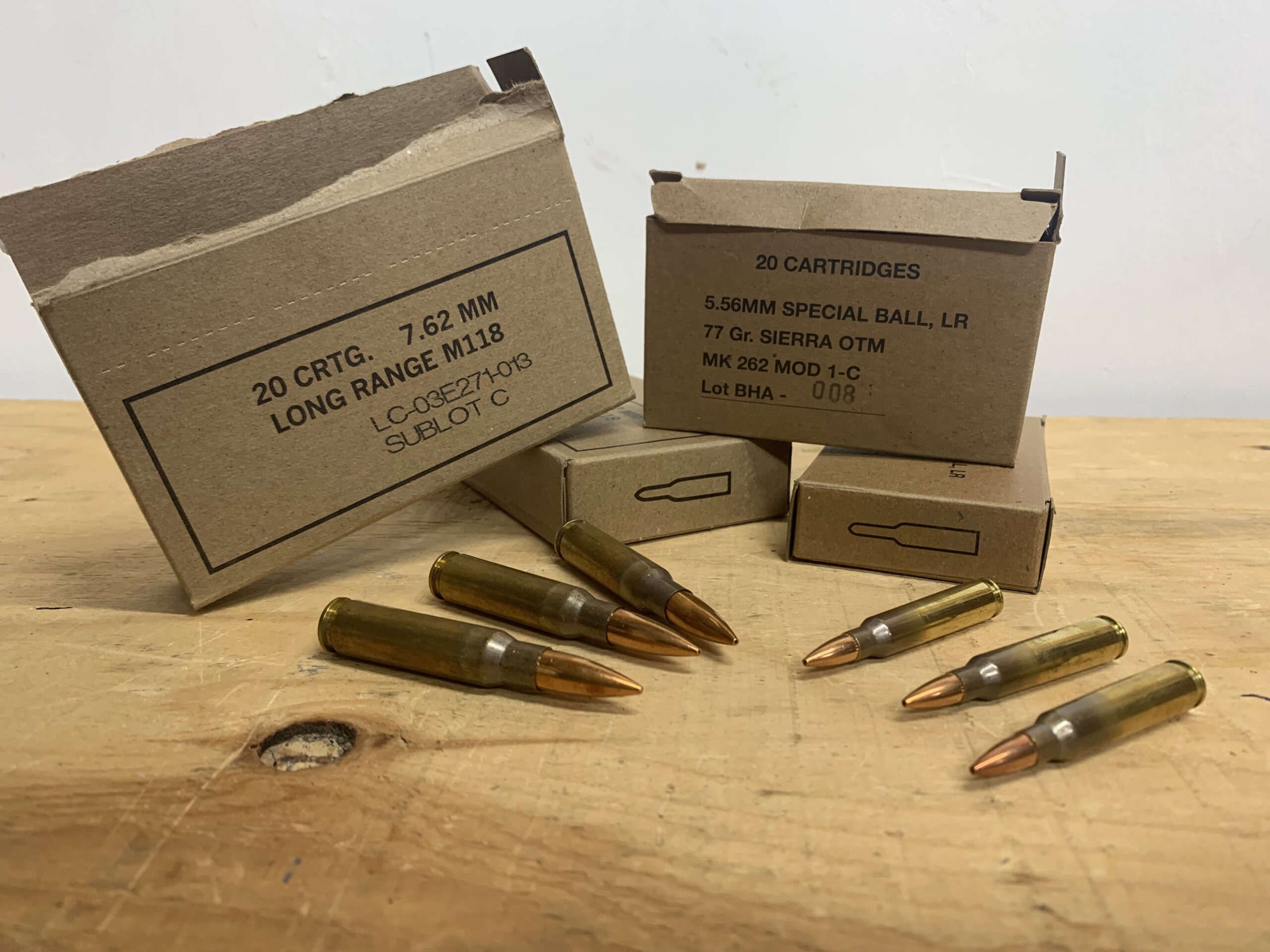 .308 and 5.56 match ammo