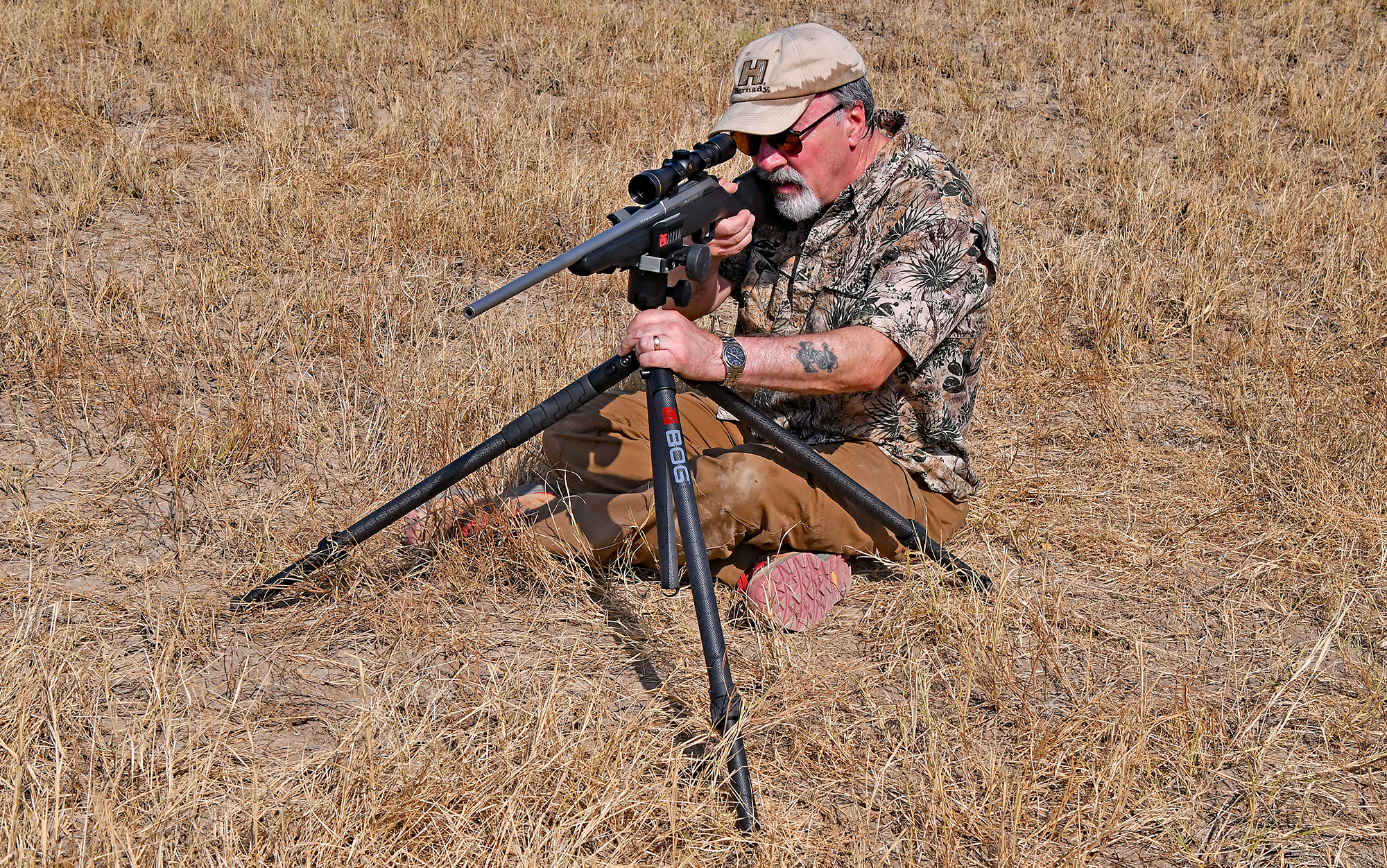 The BOG Deathgrip Sherpa is a lightweight option for hunters who sit or kneel to shoot.