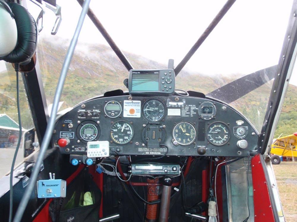 airplane cockpit console