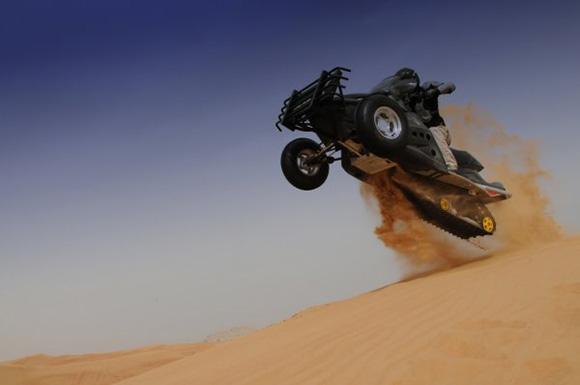 Sand-X Tops out at 115 mph, is the World’s Fastest Tracked ATV