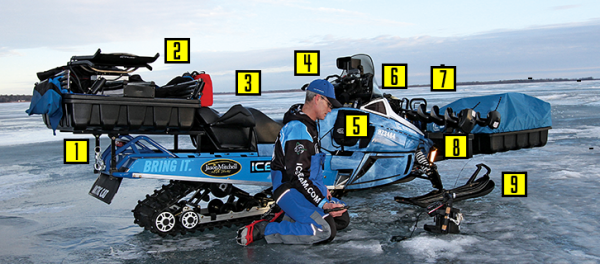 Trick Out a Snowmobile to Turn It Into an Icefishing Machine