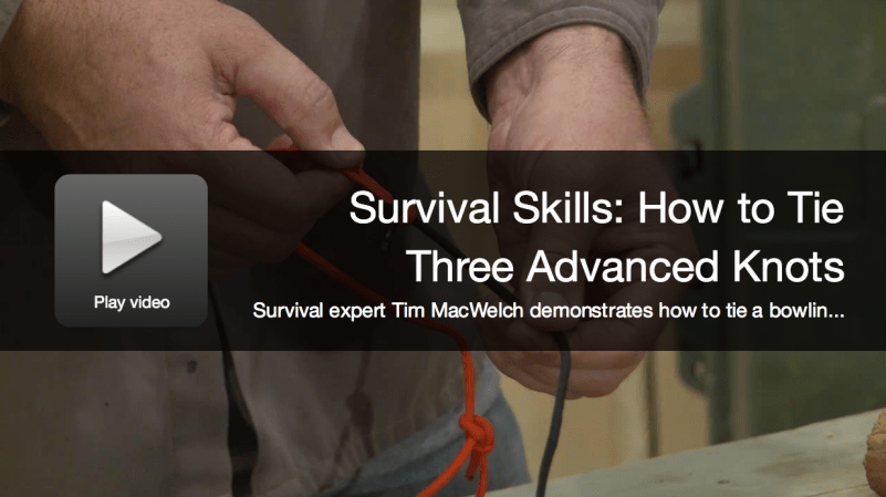 Survival Skills: How To Tie 3 Advanced Knots