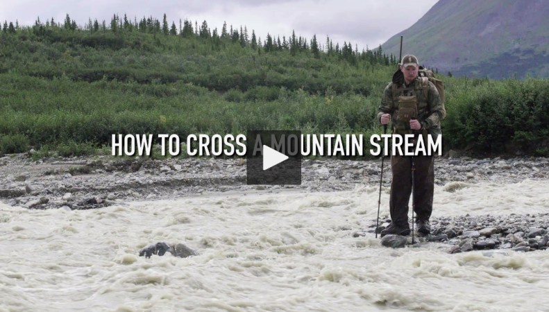 How to Safely Cross Mountain Streams with a Heavy Pack