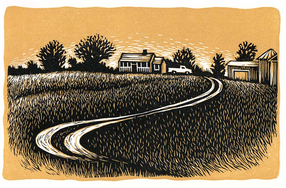 family farmland illustration