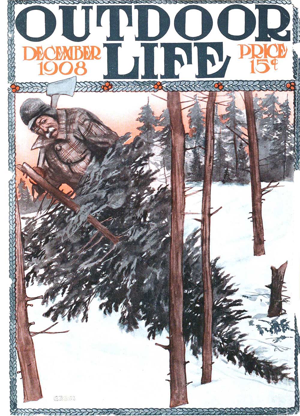December 1908 Cover of Outdoor Life