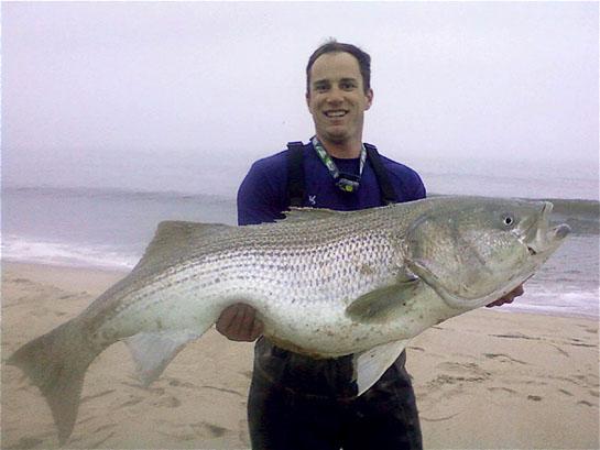 Surf Fisherman Catches Delaware State Record Striped Bass