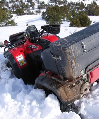 How to Run an ATV in Deep Snow