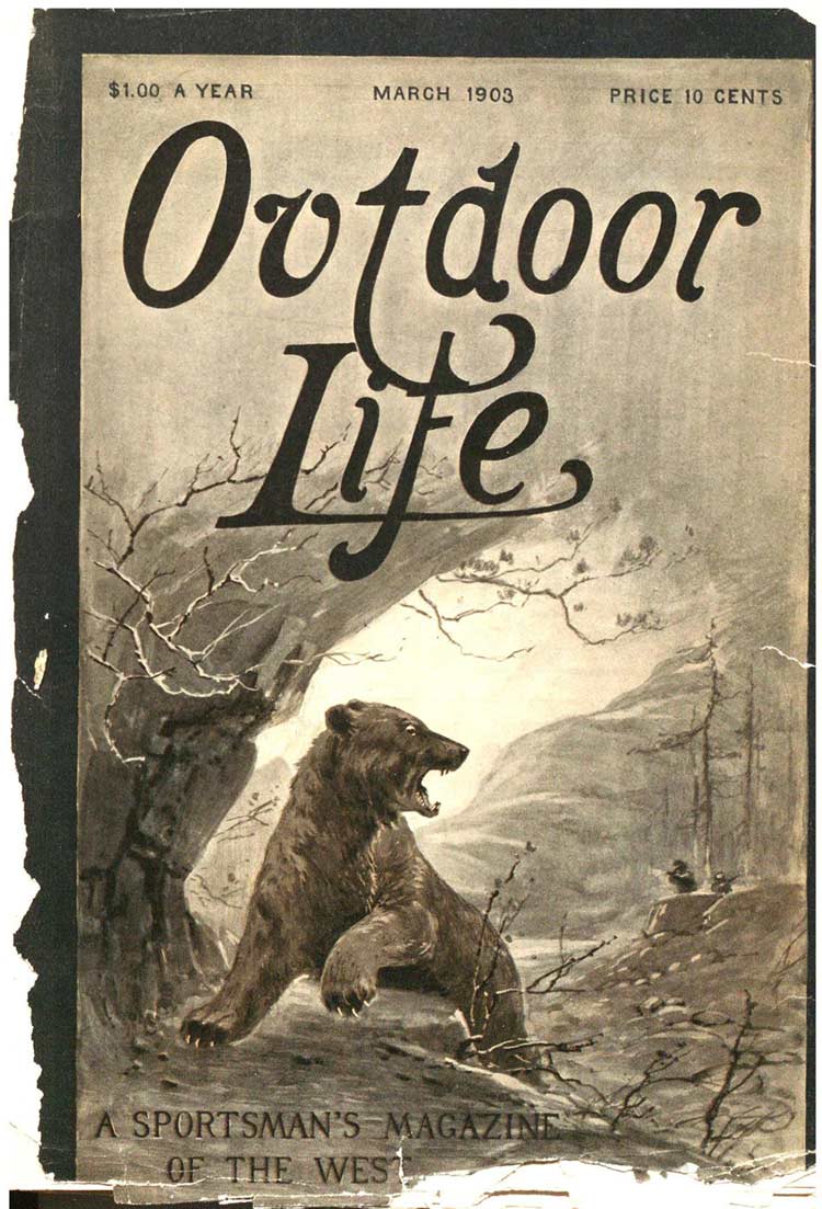 Cover of the March 1903 issue of Outdoor Life