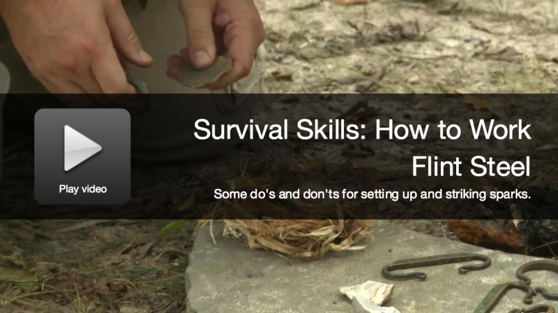 Survival Video: How to Work With Flint and Steel