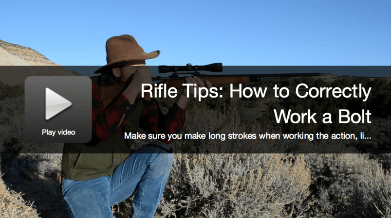 Video: How to Correctly Run a Rifle Bolt