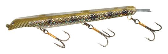 7. Suick Weighted Holographic Musky Thriller Jerkbait
