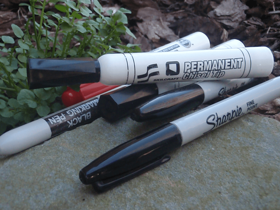 markers and sharpies