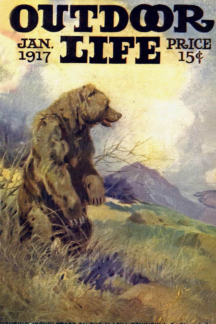 Cover of the January 1917 issue of Outdoor Life