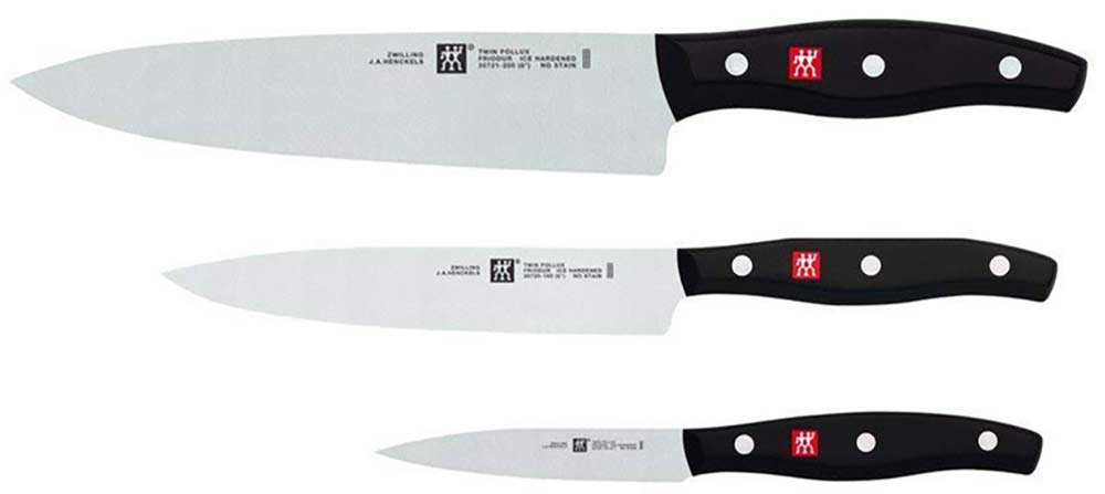 J.A. Henckels Chef, Paring, and Utility Knife Set
