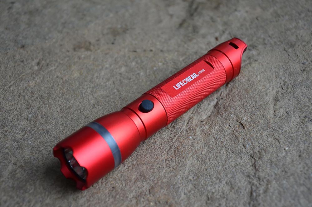 red flashlight