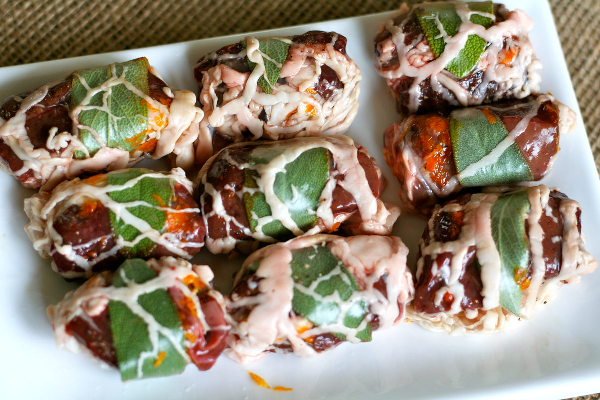 A Recipe for Wild Game Liver Wrapped in Caul Fat