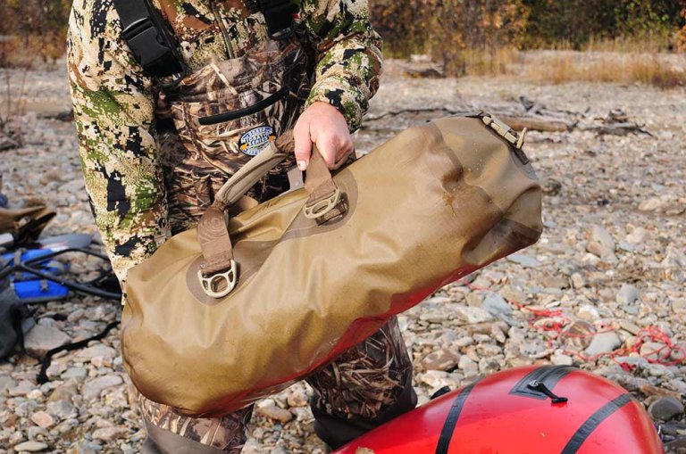 hunter hoisting dry bags