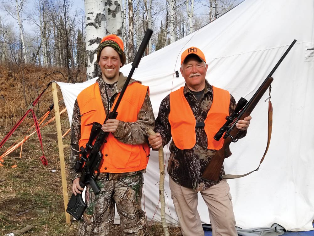 Bruce Beaman and Joe Byers hunting elk