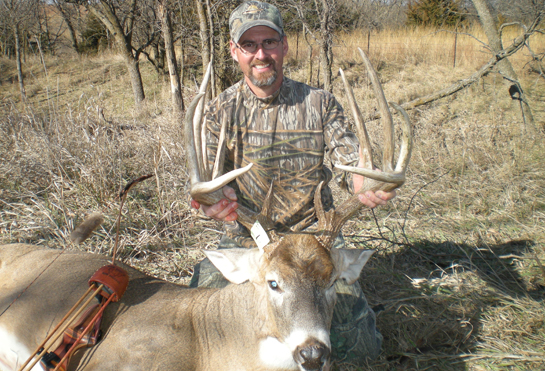 Third Time is the Charm for Bowhunter On 183-Inch Kansas Buck