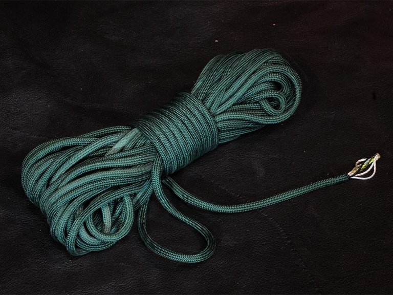 a bundle of paracord