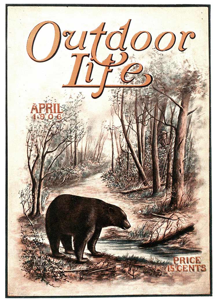 Cover of the April 1906 issue of Outdoor Life