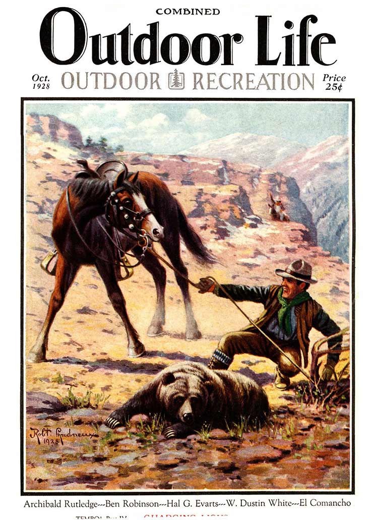 Cover of the October 1928 issue of Outdoor Life