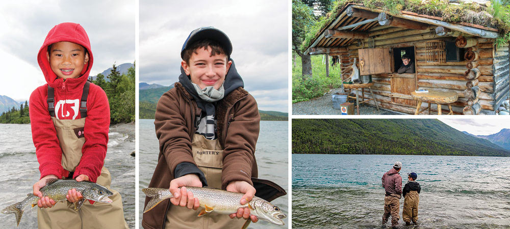 young boys fishing alaska