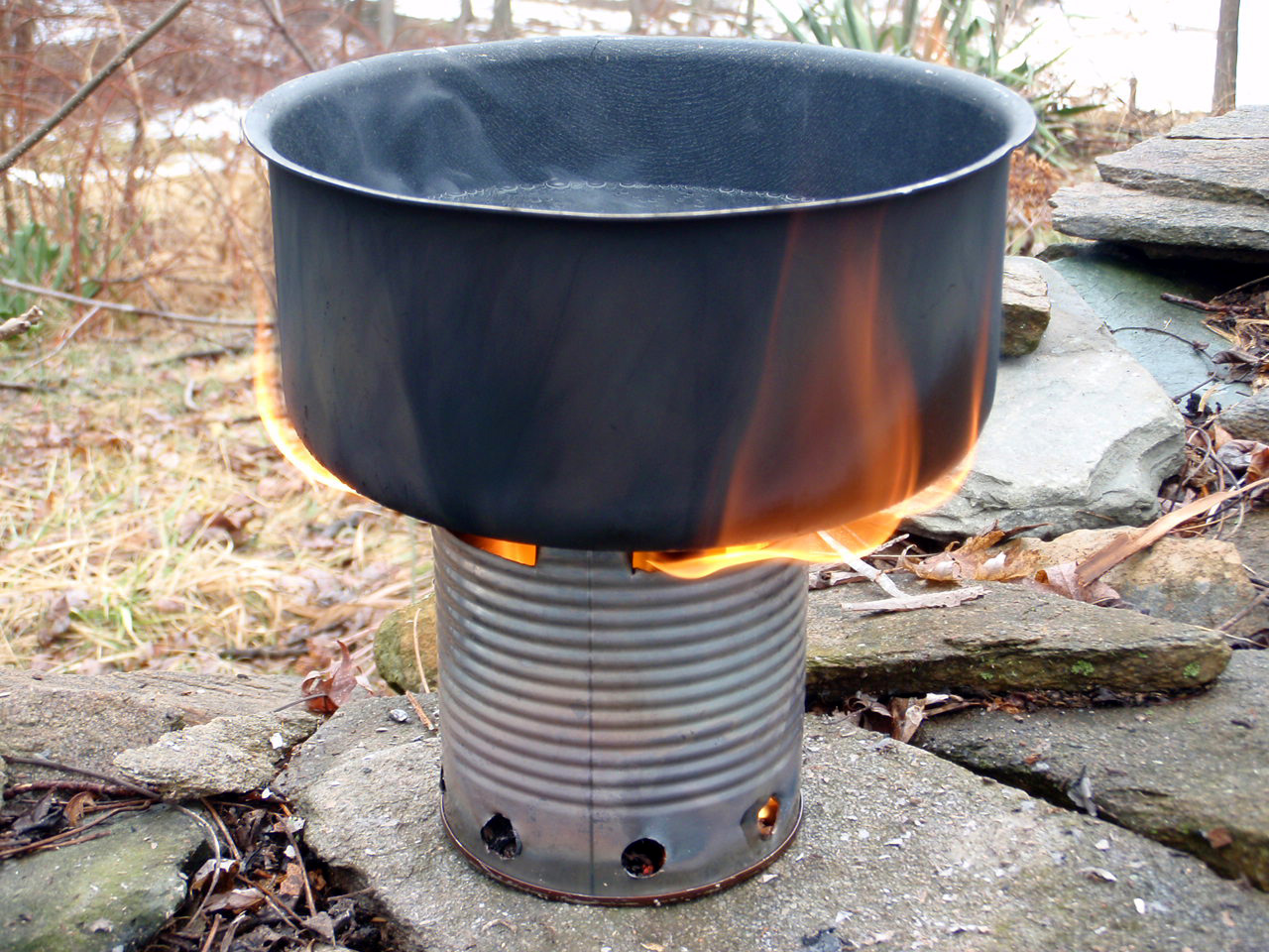 homemade can stove