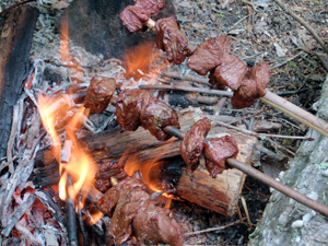 Wilderness Cooking: How to Use Skewers and Spits