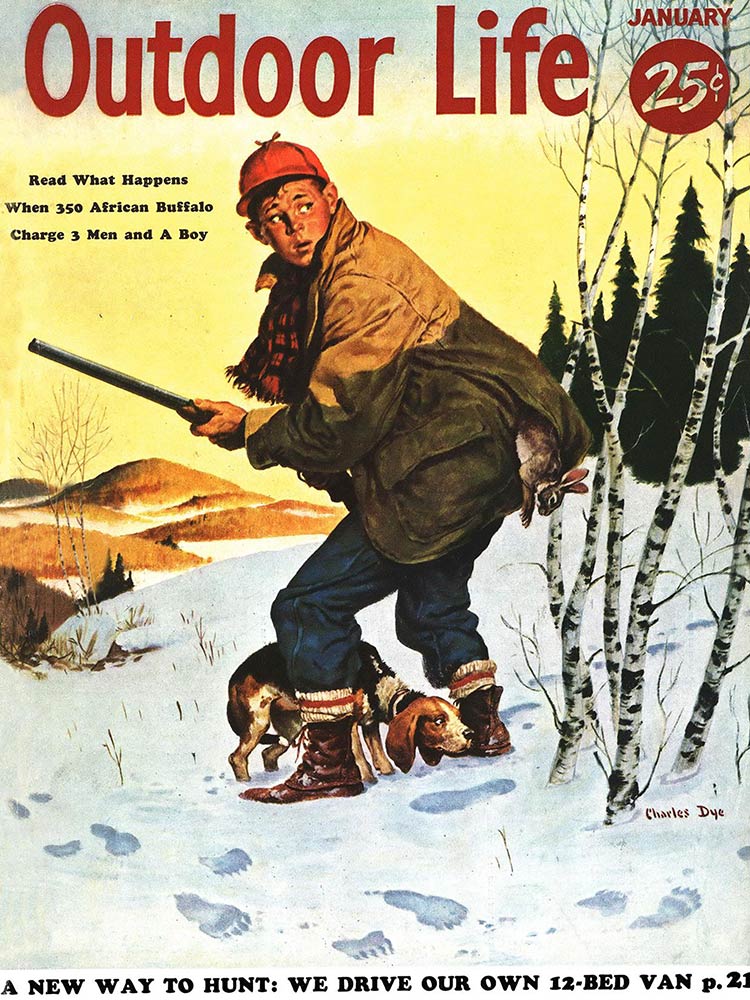 January 1955 Cover of Outdoor Life
