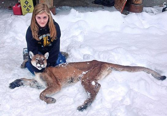 Girl Shoots Mountain Lion that Stalked Her Brother