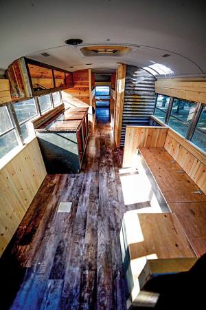 How I Turned a School Bus into a Mobile Hunting Lodge