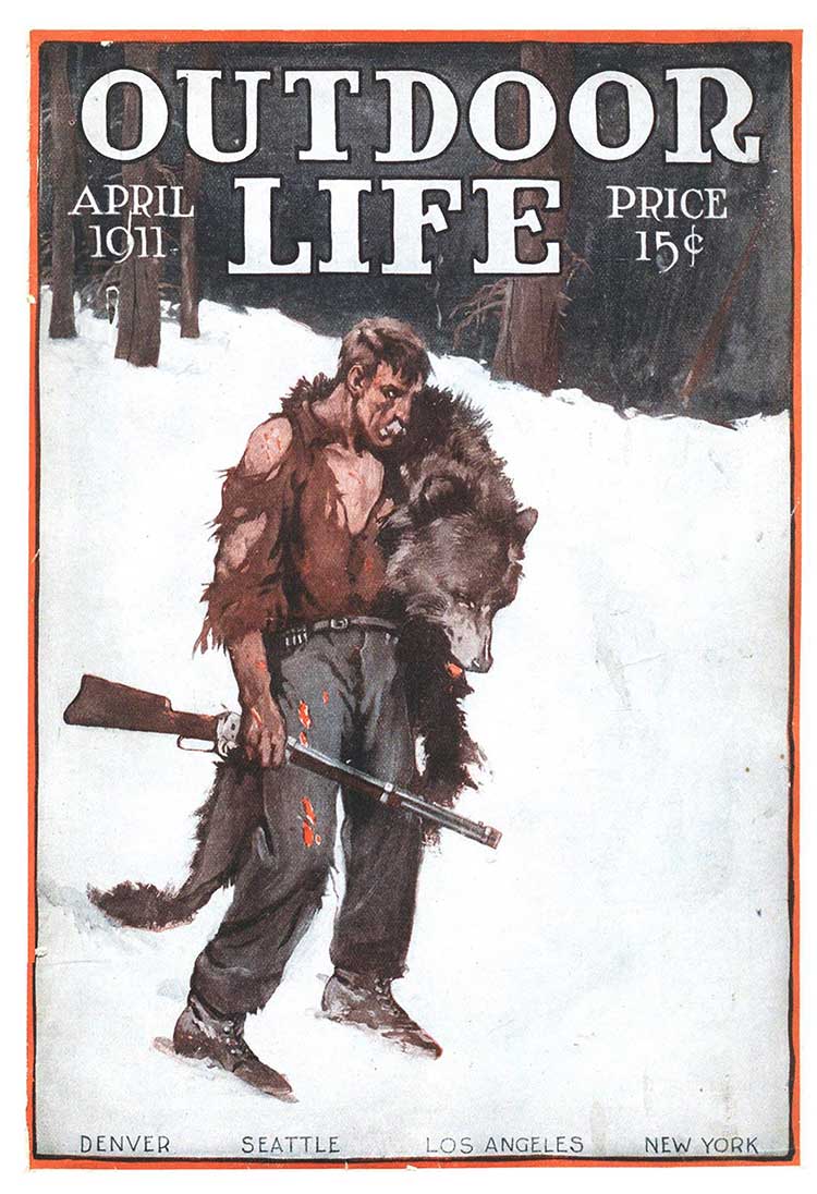 Cover of the April 1911 issue of Outdoor Life