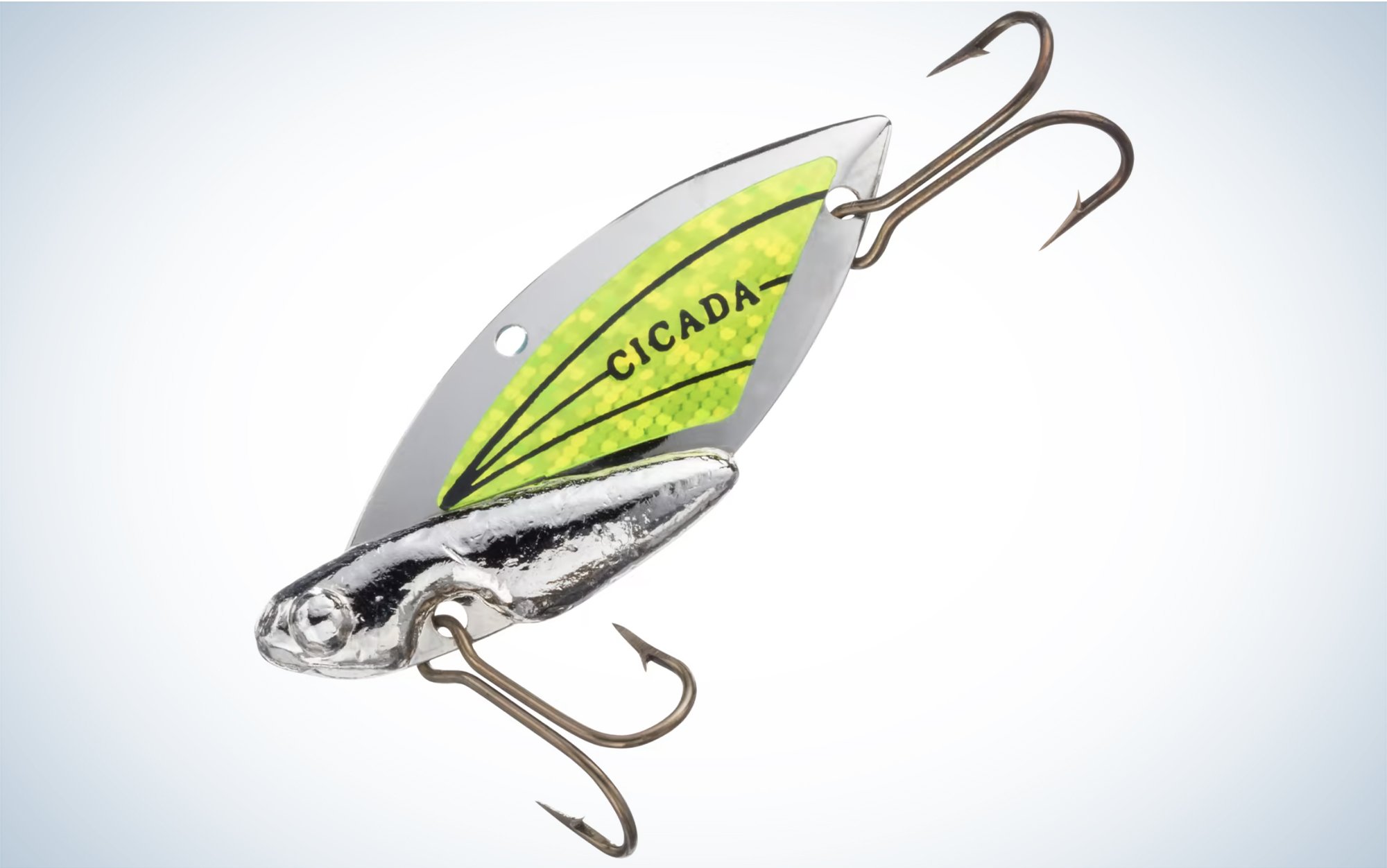 cicada ice fishing lures Bait, 1Pcs Fishing 4cm Length 6.4g Vivid Micro Fishing Lures with 2 Hooks Cicadas Lure 3D Holographic Eyes with Strong Wire Construction and Bright Colors for Beach These baits have an erratic wobbling motion during the retrieve and features holographic sides and a double hook Best Walleye Ice Fishing Lures