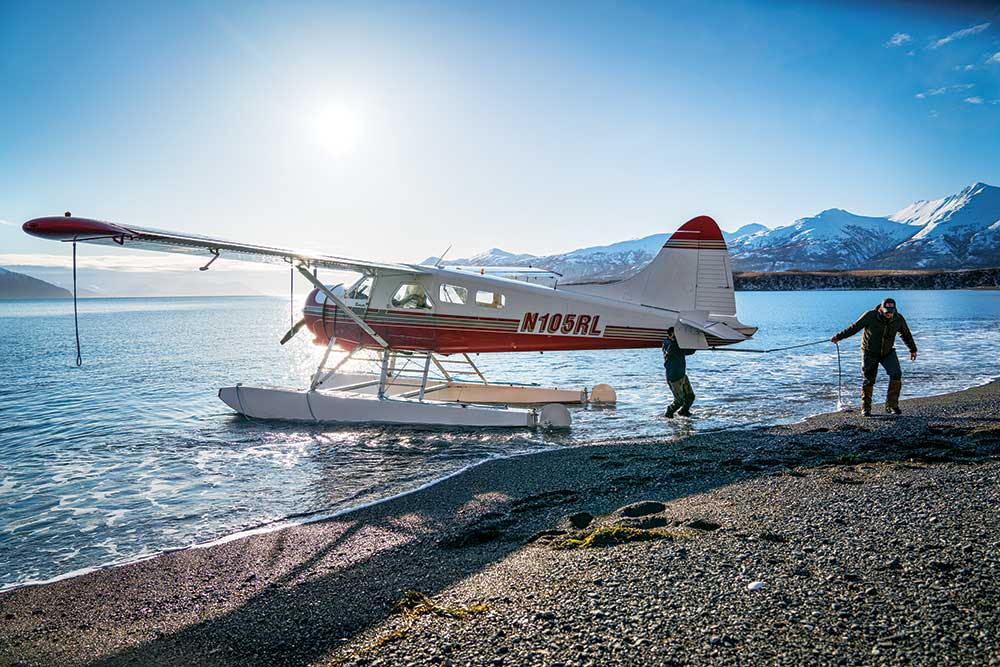 floatplane on kodiak island