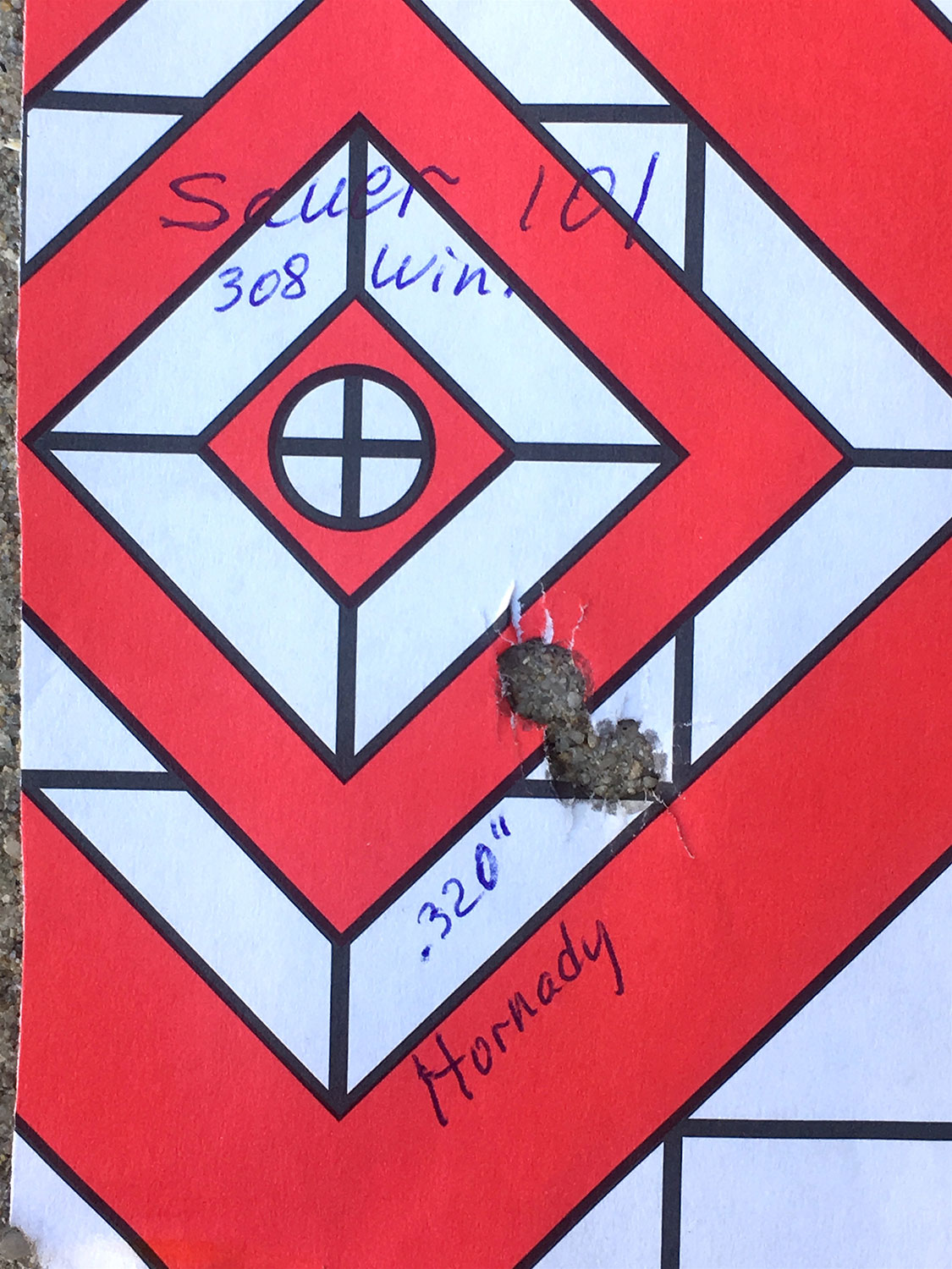 3-shot group on target