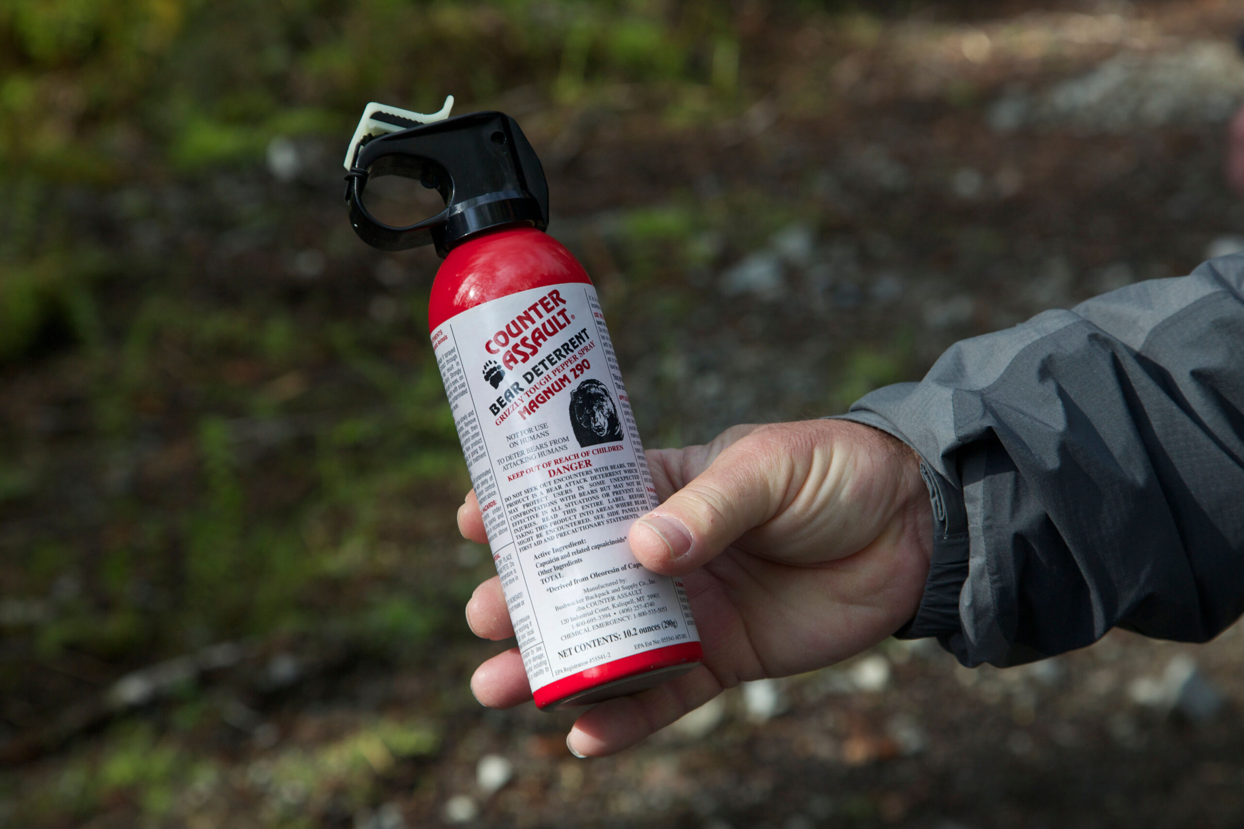 Can of counter assault bear spray.