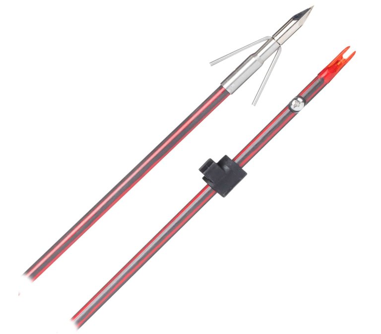 Cajun Bowfishing Piranha Point and Yellow Jacket Carbon Arrow with Slide