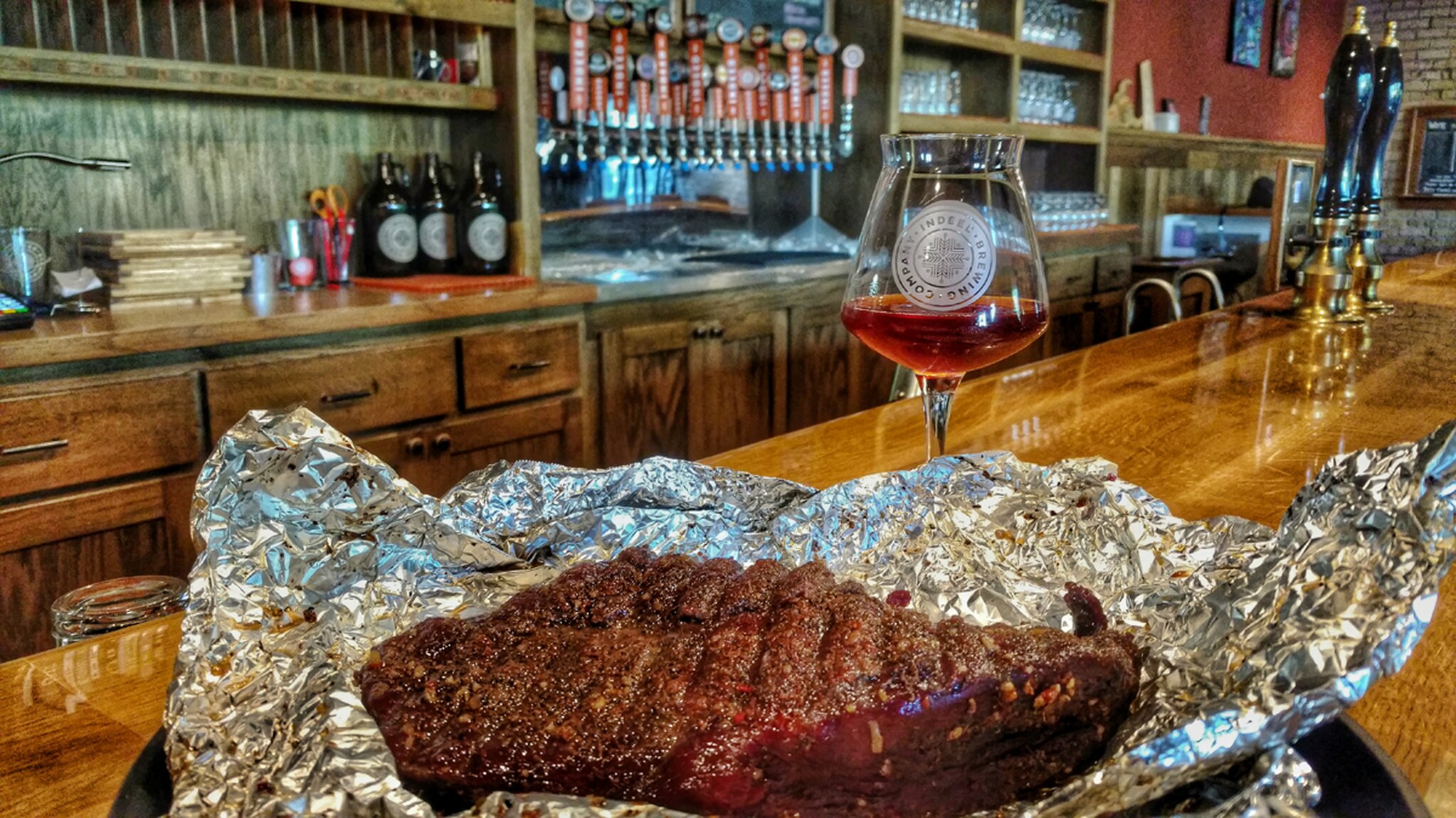 A bourbon-maple venison steak aged and cooked to perfection.