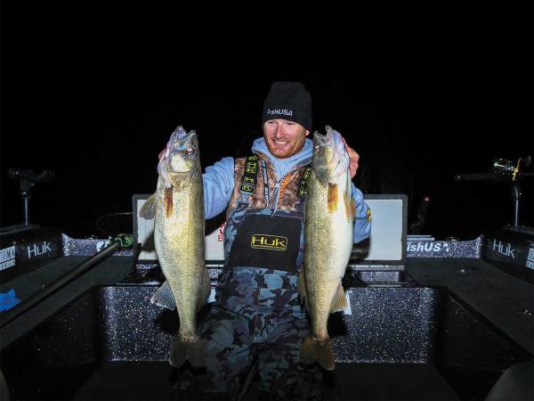 Catch Giant Fall Walleyes at Night