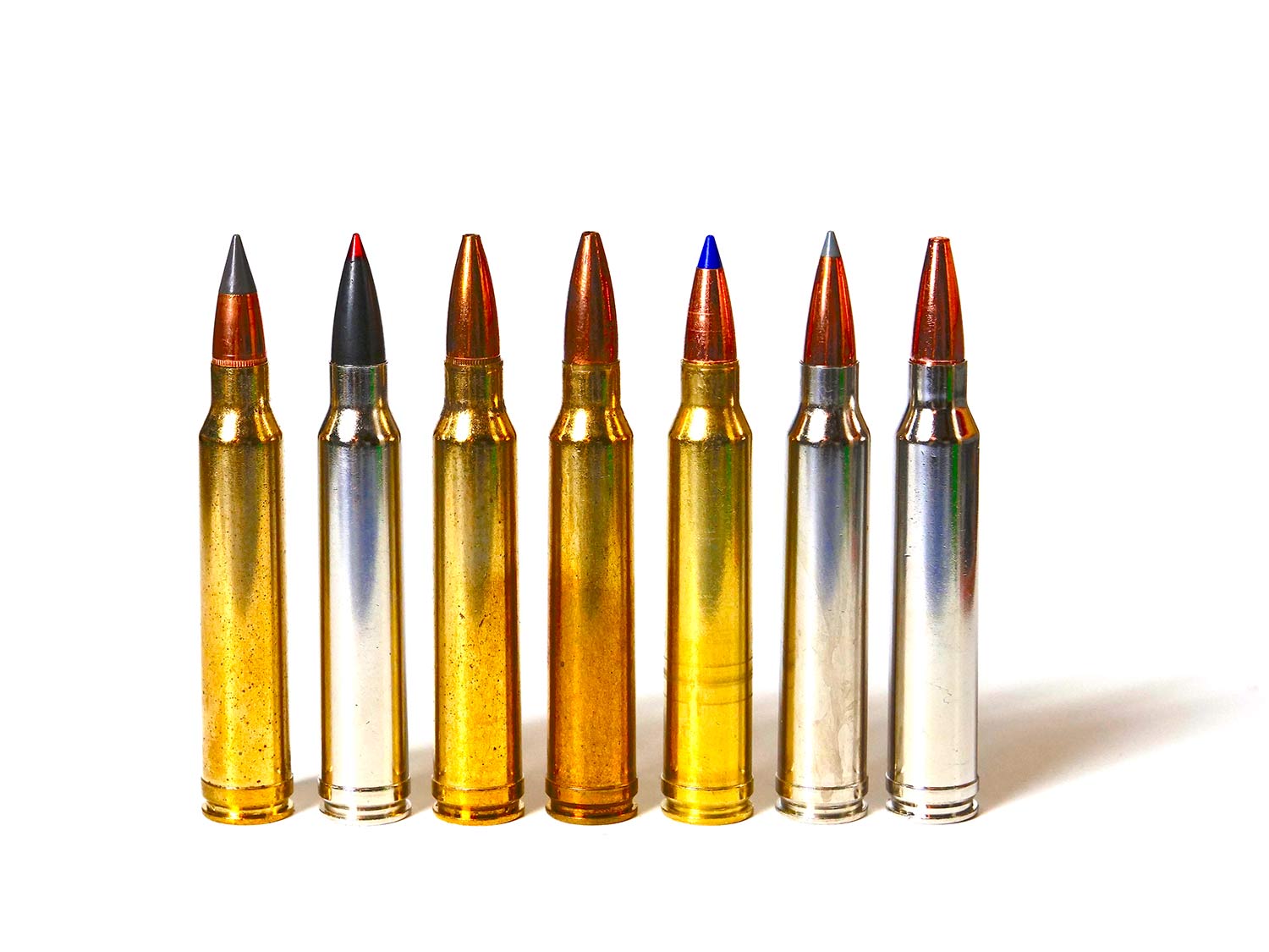 a lineup of 300 winchester magnum ammo