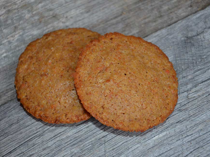 a cookie made of acorn flour