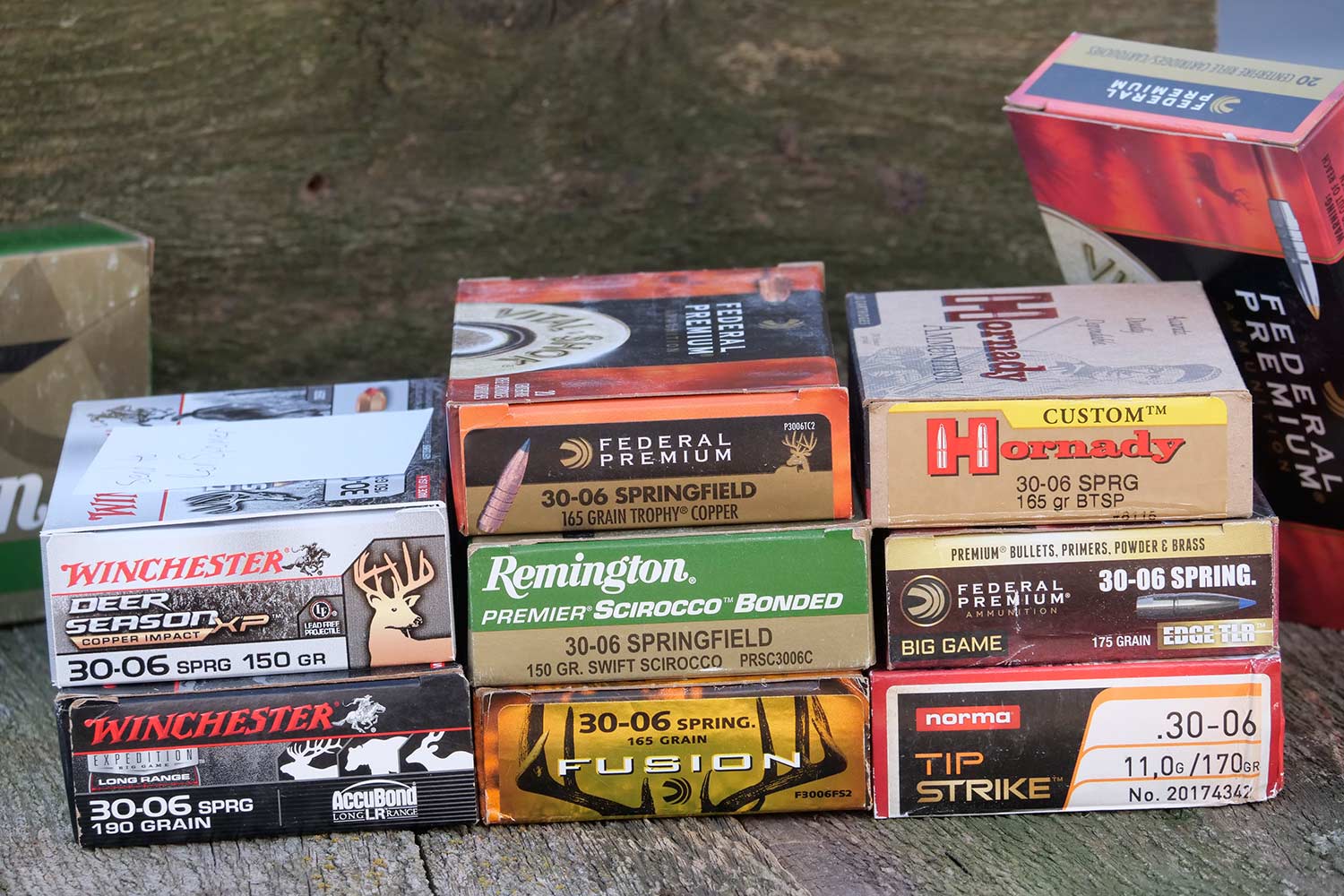 several boxes of rifle ammunition