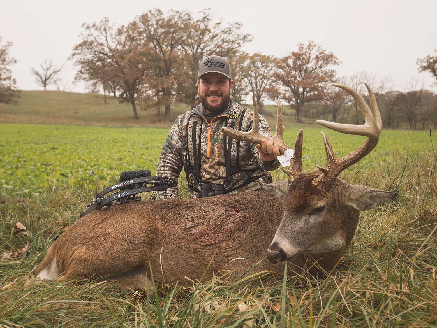 Hunsucker’s Iowa deer, shot over a decoy.