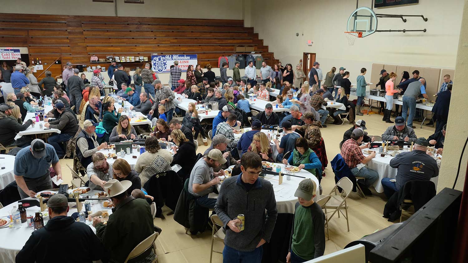 A conservation banquet in Glasgow, Montana.