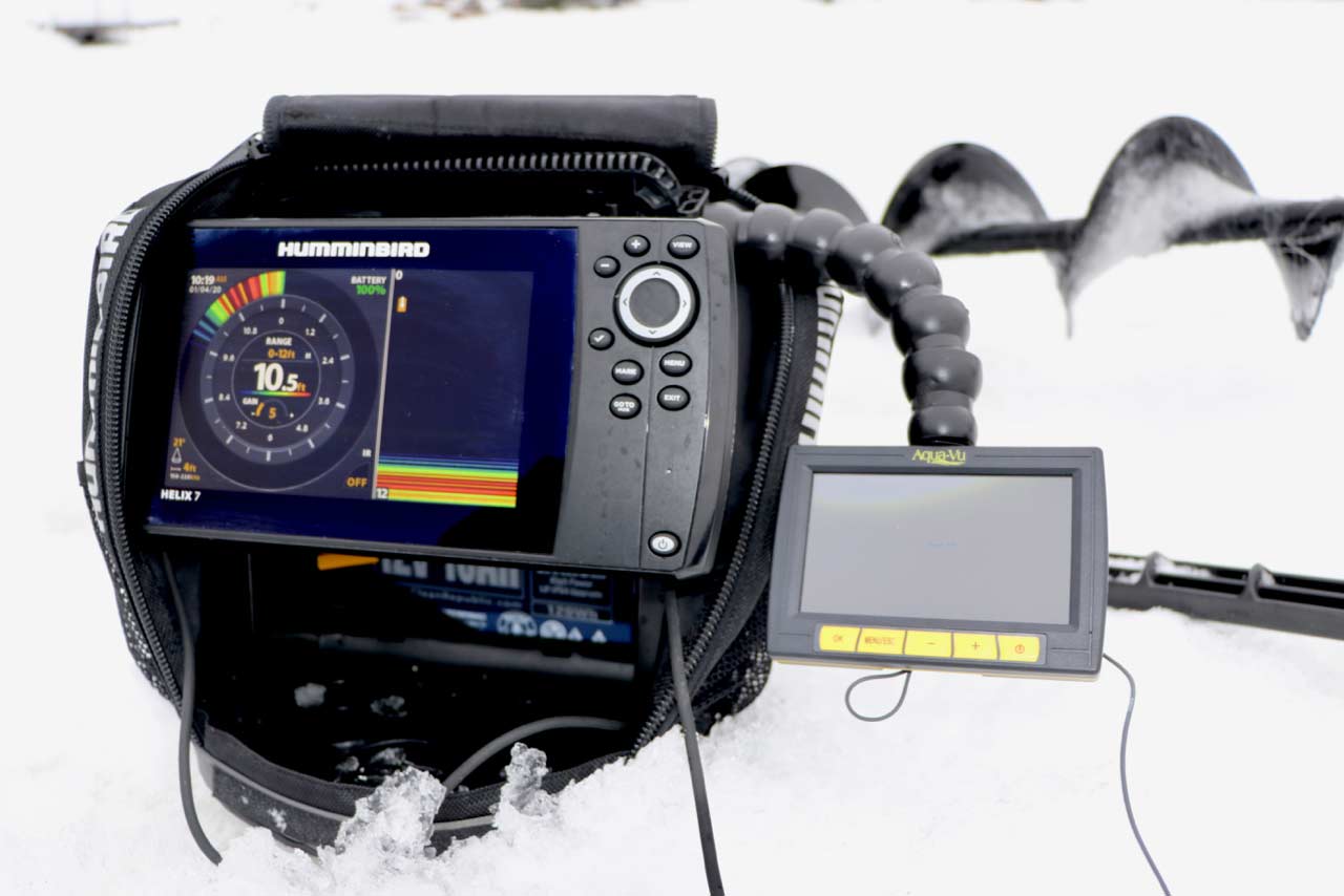 An underwater camera used for ice fishing.