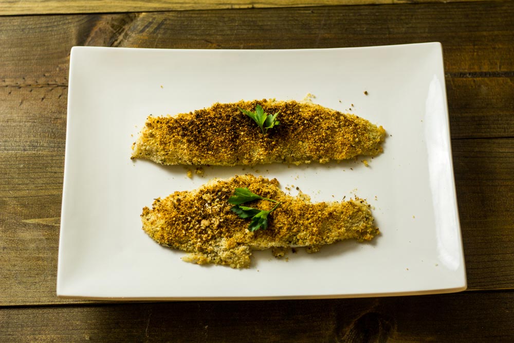 Sous Vide Walleye with a Parmesan Crust