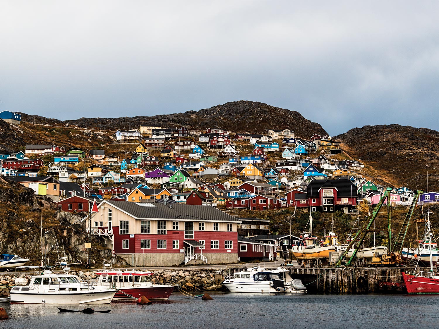 The Greenlandic town of Narsarsuaq.