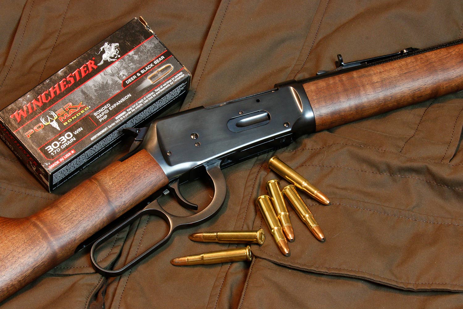 Winchester M94 rifle and ammo.